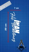İnan Hiç Farketmez Yazı JDM Araba-Motosiklet Cam Etiket Sticker 20x7cm Beyaz Renk - 2
