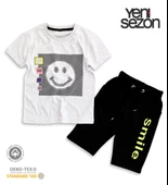 Triliya Pamuklu Unisex Çocuk Kapri Takımı (Cepli & Kordonlu, 3-12 Yaş) TRL-25 - 5