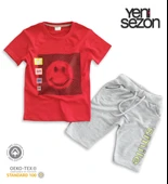 Triliya Pamuklu Unisex Çocuk Kapri Takımı (Cepli & Kordonlu, 3-12 Yaş) TRL-25 - 2