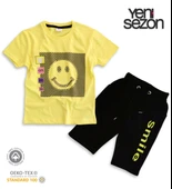 Triliya Pamuklu Unisex Çocuk Kapri Takımı (Cepli & Kordonlu, 3-12 Yaş) TRL-25 - 3