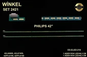 LCD LED-2421 2 Lİ ÇUBUK-42PFL6008K-42PFL6188-42LA660S-42LA740-ELED0218-WİNKEL - 1