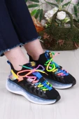 Guja Karsu Rahat Esnek Özel Tasarım Renkli Bağcuklı Sneaker Kadın Ayakkabı thumbnail 1