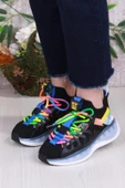 Guja Karsu Rahat Esnek Özel Tasarım Renkli Bağcuklı Sneaker Kadın Ayakkabı thumbnail 2