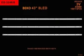 LCD LED-2410 TAKIM 3 LÜ-43GDF6800B,A43L5845,B43L5845, AL43L6925,43GCH5900B,A43K580-WİNKEL - 1