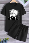 Rahat Tasarım Anime Şort T-shirt Eşofman Takımı thumbnail 5