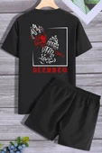 Sırt Baskılı Şort T-shirt Eşofman Takımı thumbnail 7