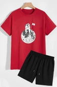 Uzay Temalı Şort T-shirt Eşofman Takımı - 6