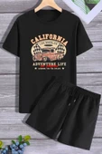 California Şort T-shirt Eşofman Takımı thumbnail 7