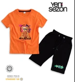 Triliya Pamuklu Unisex Çocuk Kapri Takımı (Cepli & Kordonlu, 3-12 Yaş) TRL-26 - 8