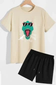 Dinazor Baskılı Şort T-shirt Eşofman Takımı thumbnail 11