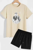 Uzay Temalı Şort T-shirt Eşofman Takımı - 8