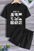 Anime Şort T-shirt Eşofman Takımı thumbnail 3