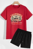 California Şort T-shirt Eşofman Takımı thumbnail 5