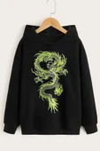 Chinese Dragon Graphic Baskılı Sweatshirt thumbnail 12