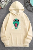 T - Rex Baskılı Sweatshirt - 4