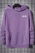 Ac Dc Baskılı Kapüşonlu Sweatshirt thumbnail 6