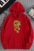 Chinese Dragon Graphic Baskılı Sweatshirt thumbnail 7