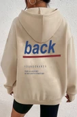 Back Sırt Baskılı Sweatshirt - 1