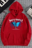 Blue Butterfly Baskılı Sweatshirt thumbnail 2