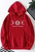 Celestial Sun Moon Baskılı Sweatshirt thumbnail 4