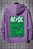Ac Dc Baskılı Kapüşonlu Sweatshirt thumbnail 5