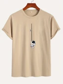 Unisex Mini Astranot Tasarım Basklı Tshirt - 11