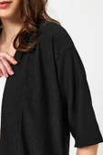 Rahat Kesim Bürümcük Kumaş Kimono Ve Pantolon İkili Takım - 6