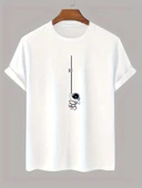 Unisex Mini Astranot Tasarım Basklı Tshirt - 5