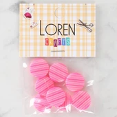 Loren Crafts 8'li Desenli Düğme - 1095 - 1