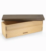 Woodsaka Mutfak İçin Sağlıklı Ahşap Saklama Kutusu - Model 4 - Gürgen & Ceviz - 23.8cm x 6.8cm x 7.5cm - 2