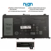 Nion Dell 0357F9 357F9 uyumlu Notebook Batarya - Pil - 1