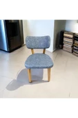 BAMBEDS MOBİLYA Bambeds Mobilya, Wood Bam İskandinav Ahşap Sandalye Gri Mutfak Salon Yemek Odası Sandalyesi - 3