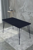 Modelvizyon Delta 60x120 Dekoratif Siyah Mermer Mutfak Masası - 1