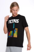 Orijinal Lisanslı Tetris Desenli Erkek T-Shirt Şort Takım - TETRS-55219-S - 2