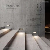 5 Watt, 3200 Kelvin, Sensörsüz Dış Mekan ve Nemli Alan Dikdörtgen Merdiven Led, IP65 Armatür 17x7 Cm - 2