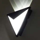 Elektrikle Çalışır, 15 Watt, 3000 Kelvin İç ve Dış Mekan Led Aplik, Bahçe - Villa Duvar Armatürü - 2