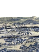 LOOM & LAUREL Jakarlı Dokuma Kumaş Masa Örtüsü Mavi Ağırlıklı thumbnail 5