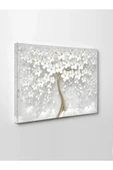 Led Işıklı 3d Dekoratif Gold Çiçek Tablo - 3