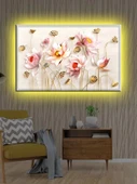 Led Işıklı Beyaz Çiçek (yatak Odası Tablosu) - 1