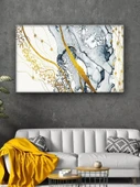 Led Işıklı Dekoratif Gold Kare Tablo - 2