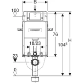 Geberit Alpha Gömme Rezervuar 12 cm - 2
