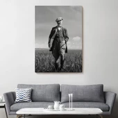 Atatürk Portre Tablosu Mustafa Kemal Atatürk Dikdörtgen Dekoratif Kanvas Tablo-FC-127 - 2