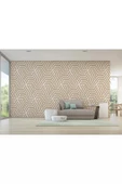 Pastel Renkli Geometrik Desenli Duvar Kağıdı-5783 - 3