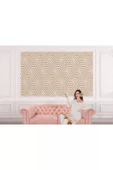 Pastel Renkli Geometrik Desenli Duvar Kağıdı-5783 - 1