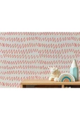 Kırmızı Çizgi Desenli Çocuk Odası Duvar Kağıdı-5770 - 3