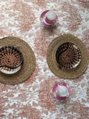 LOOM & LAUREL Jakarlı Dokuma Kumaş Masa Örtüsü Açık Kahverengi Ağırlıklı thumbnail 6