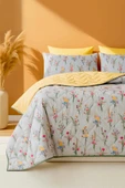 Rivaİstanbul Begonvil Çift Kişilik Pamuklu Kapitone Pike & Yatak Örtüsü thumbnail 1