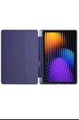 Xiaomi Pad 7 Pro / Pad 7 Uyumlu Kılıf Kalem Bölmeli Standlı Kılıf + Ekran Koruyucu + Kalem 3'lü Set  LACİVERT - 2