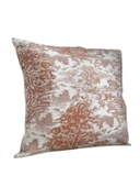 LOOM & LAUREL Jakarlı Dokuma Kumaş Kırlent 45x43 cm (İçi Dolu) Açık Kahverengi Ağırlıklı thumbnail 2