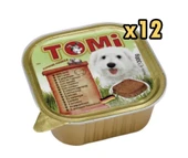 Tomi Pate Yaban Hayvanlı Yetişkin Köpek Konservesi 300gr x 12 Adet - 1